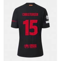 Dres Barcelona Andreas Christensen #15 Preč 2024-25 Krátky Rukáv